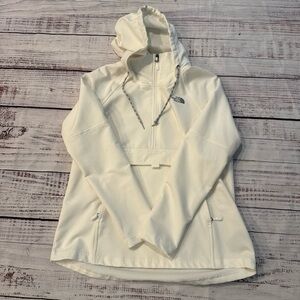 The North Face Women's White Hooded Pull Over Jacket